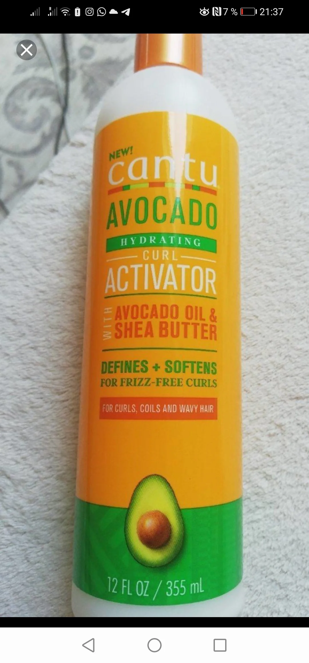 Conditioner Shea Butter Creany Hair Cantu (355 ml) - review image