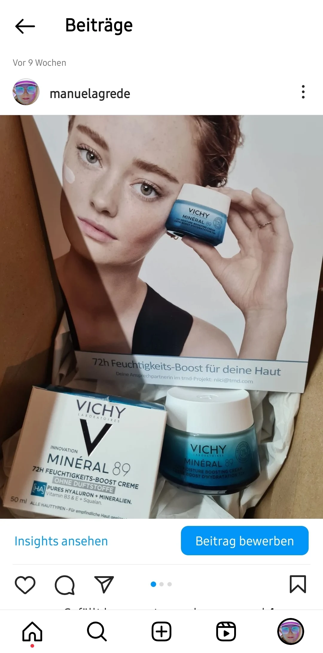 Minéral 89 72HR Moisture Boosting Cream - review image