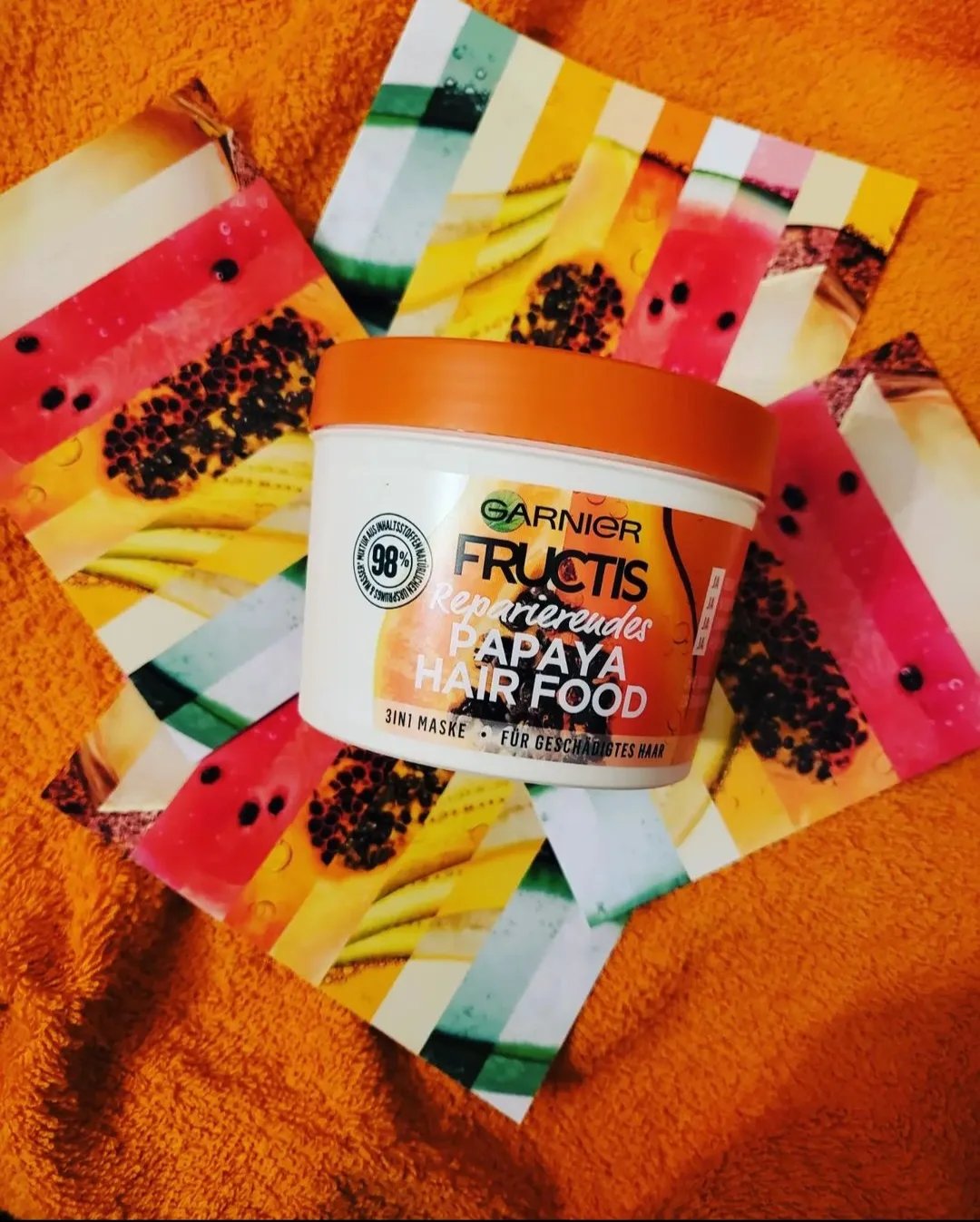 Garnier Fructis Hairfood Papaya- Masker 390ML - review image