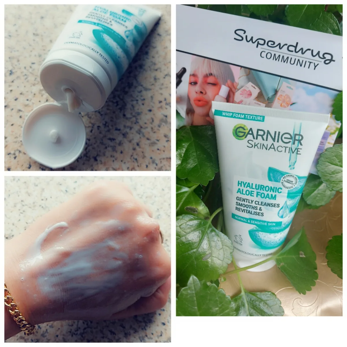 Garnier SkinActive Hyaluronzuur Aloë Vera Gezichtsreinigingsschuim 150 ml - review image