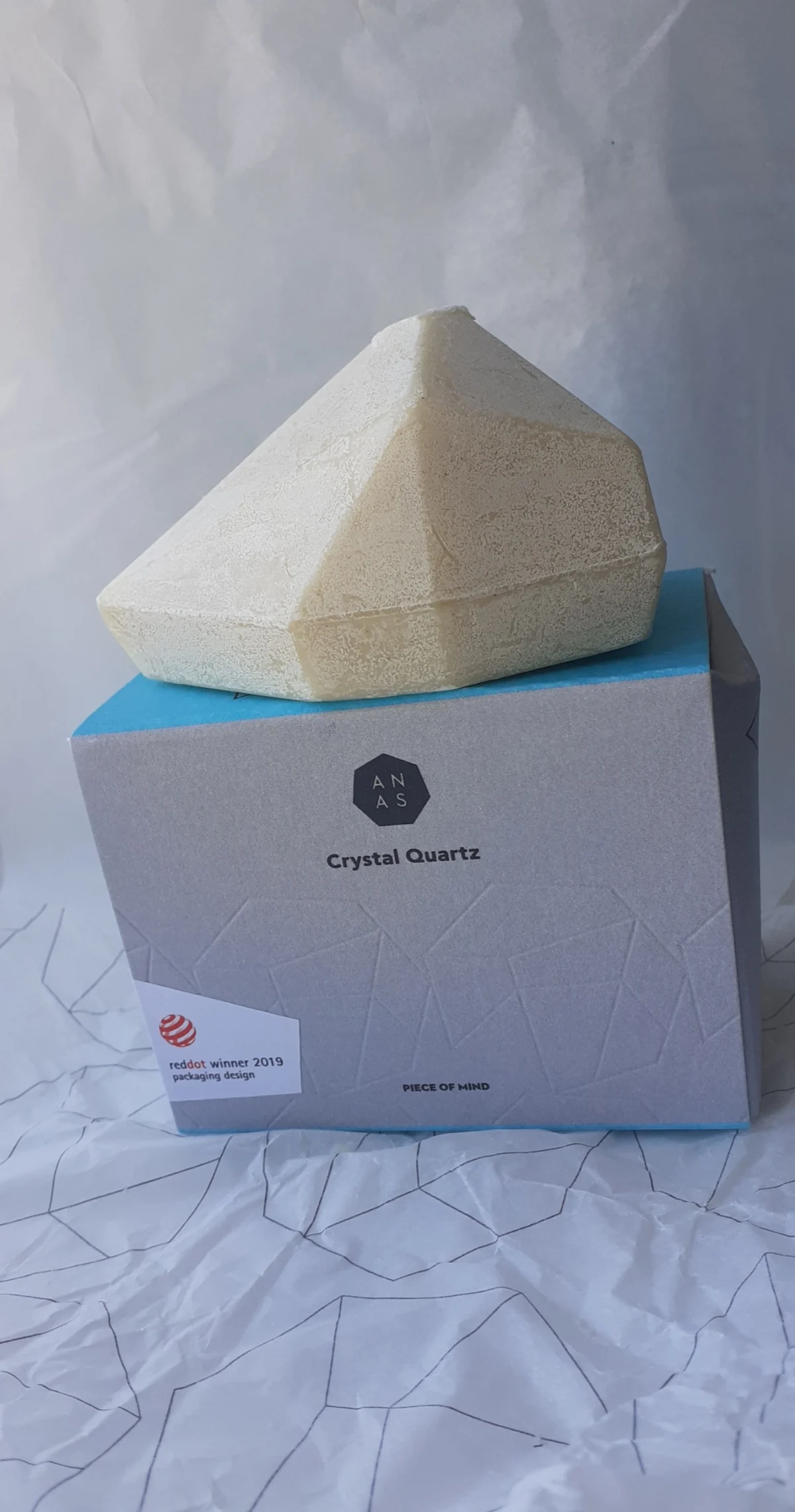 ANAS Crystal Soap - 125 GRAM - Zeep - Kristal - Edelsteen - Bergkristal - Vegan - Holistische Zeep - Werkt kalmerend - review image