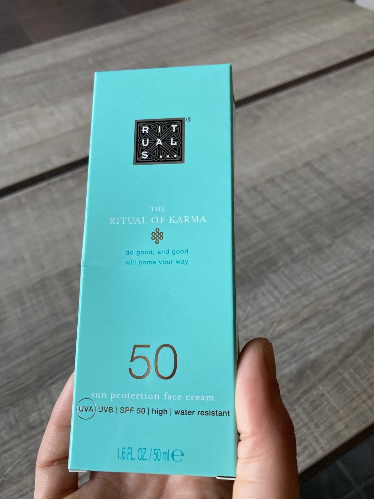 The Ritual of Karma Sun Protection Face Cream SPF50 - zonnebrand - review image