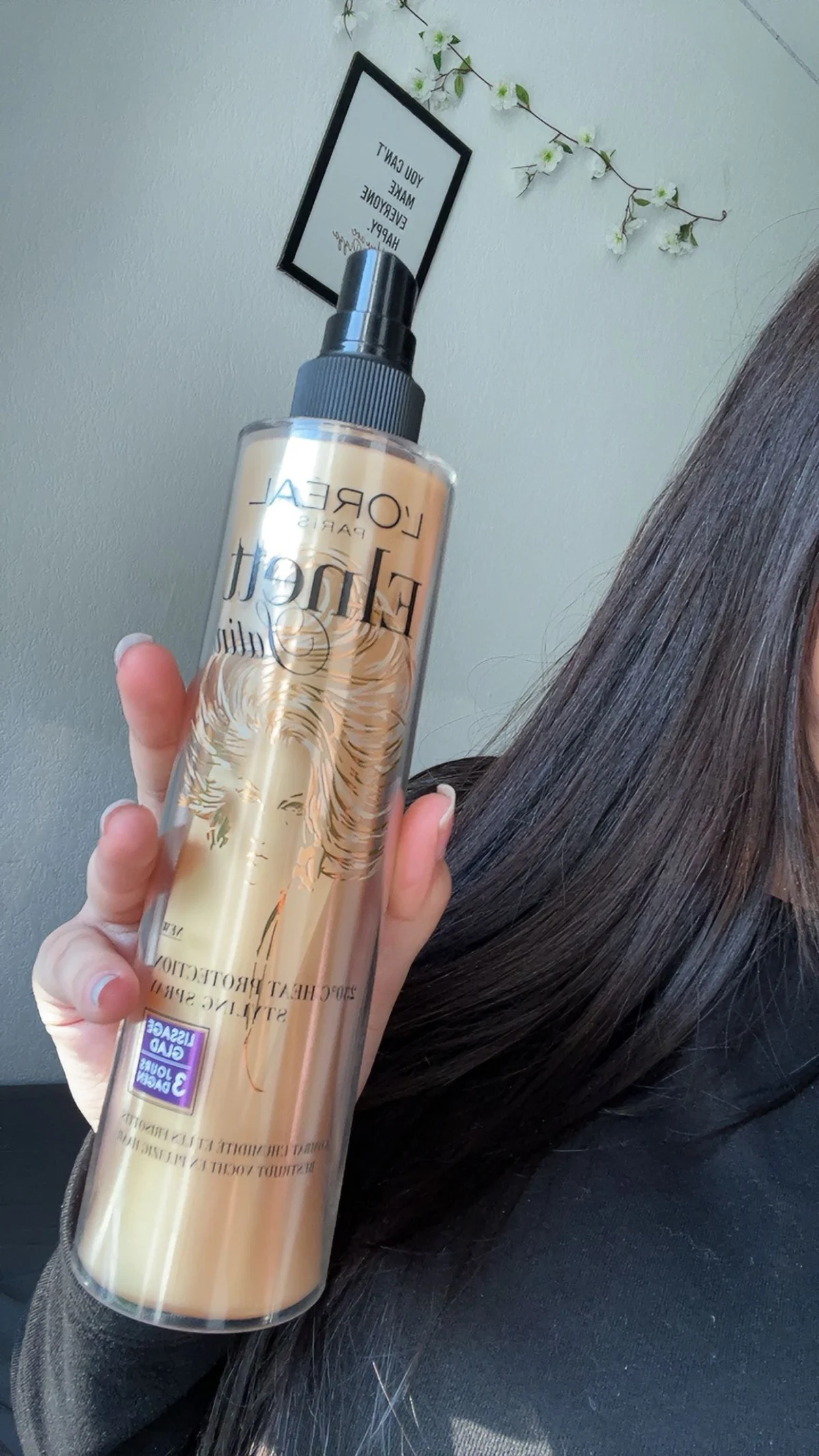 L'Oréal Paris Elnett Satin Heat Protection Spray - Hitte Beschermende Spray - Glad - Haarspray -  2x 170 ml - review image