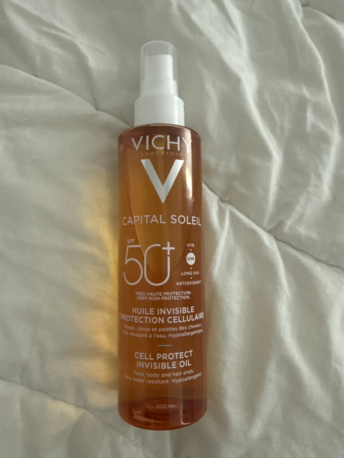 Vichy Capital Soleil Cell Protect Oil SPF 50 200ml - review image