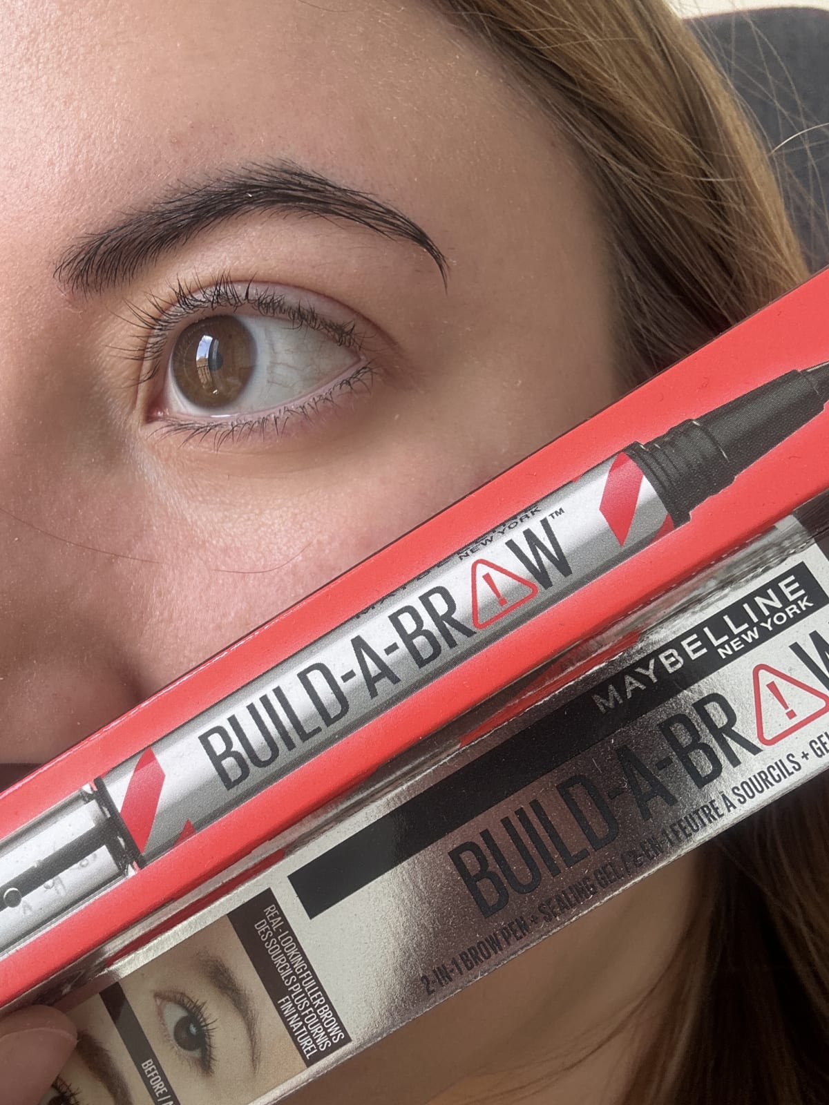 Maybelline Build-A-Brow 2 Easy Steps Eye Brow Pencil and Gel (Various Shades) - Ash Brown - review image
