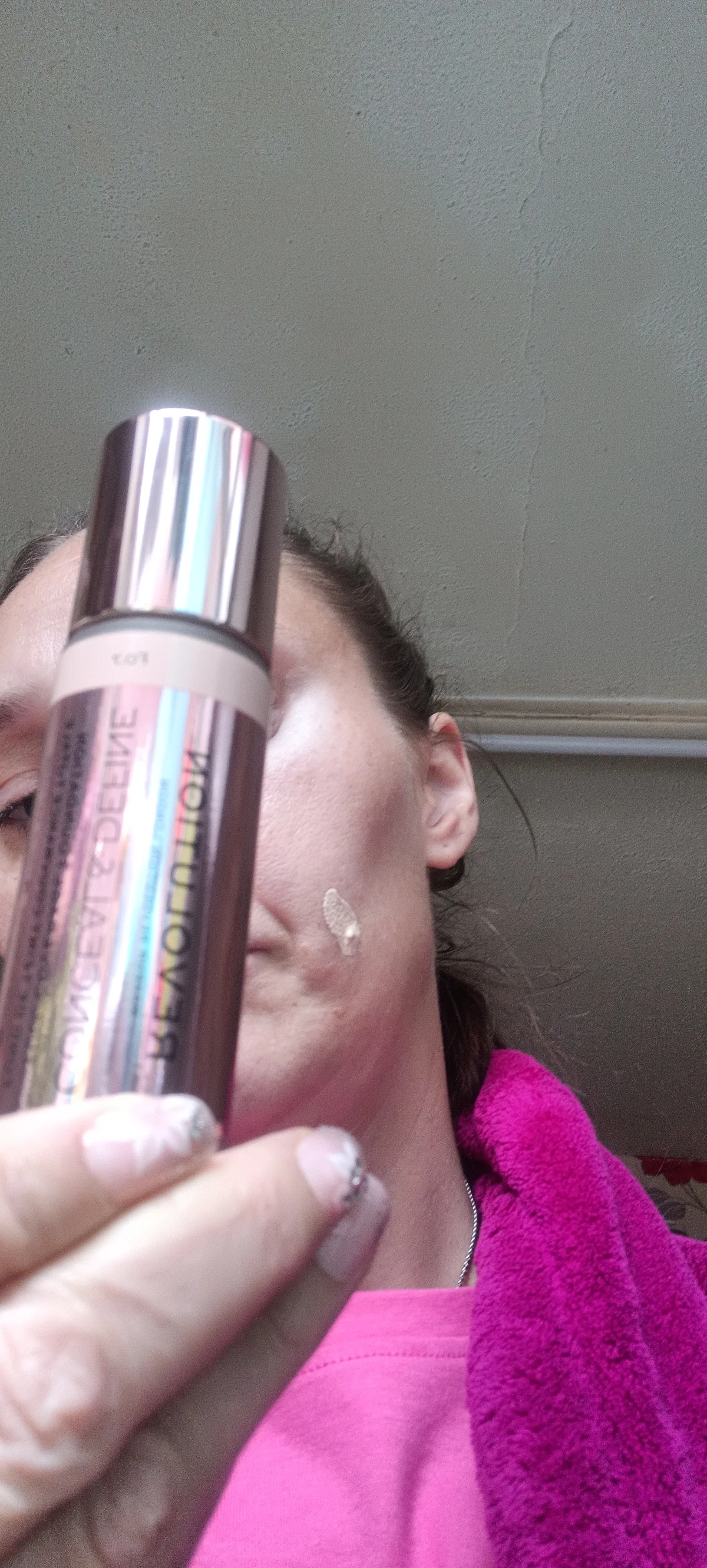 Revolution conceal & define foundation - before review image