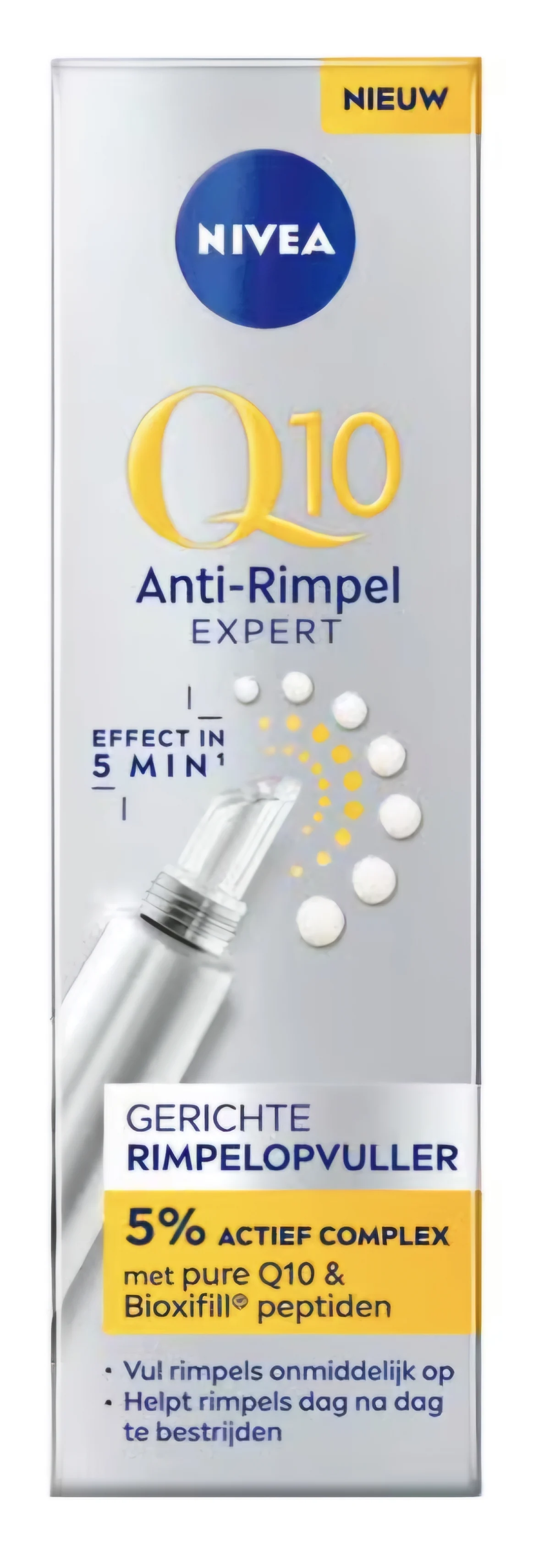 NIVEA Q10 Anti-Aging Wrinkle Filler Serum Gezicht - Rimpel Vuller Voor de rijpe huid - Gezichtsserum Met Q10 en bioxifillpeptiden - 15 ml - review image