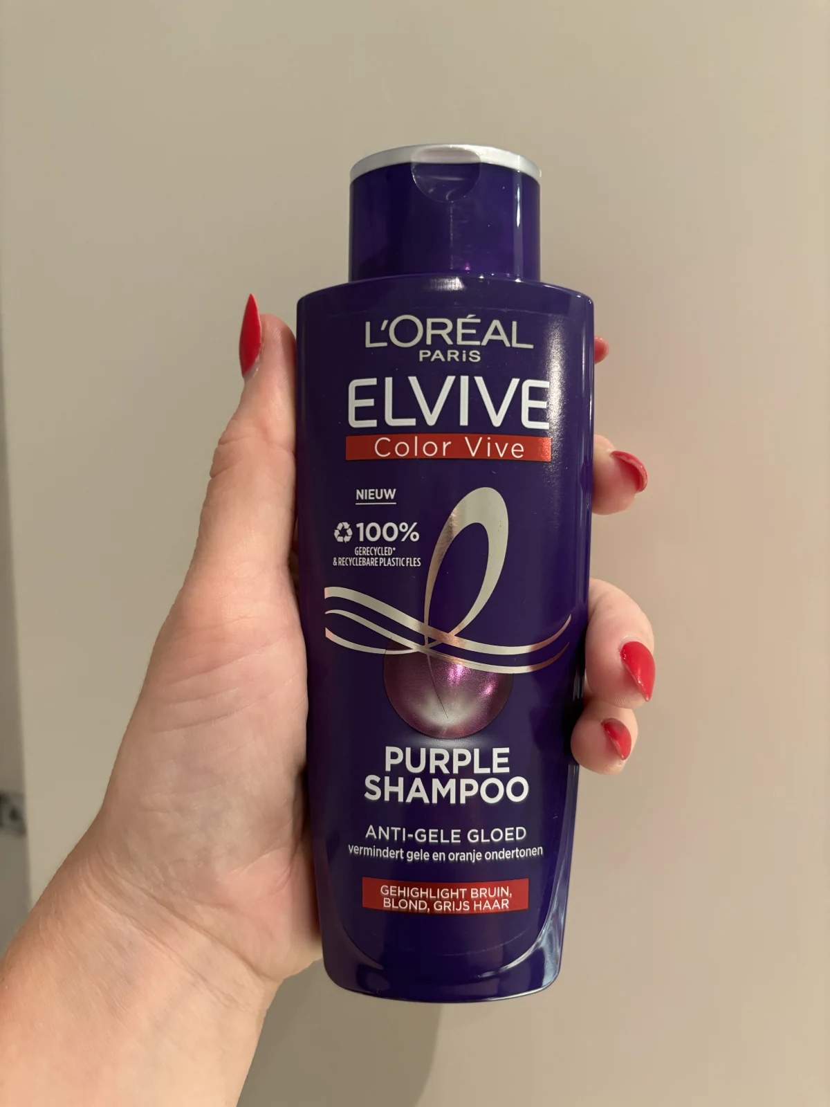 L'Oréal Paris Elvive Color Vive Purple Zilver Shampoo - 6 x 200 ml - Voordeelverpakking - review image