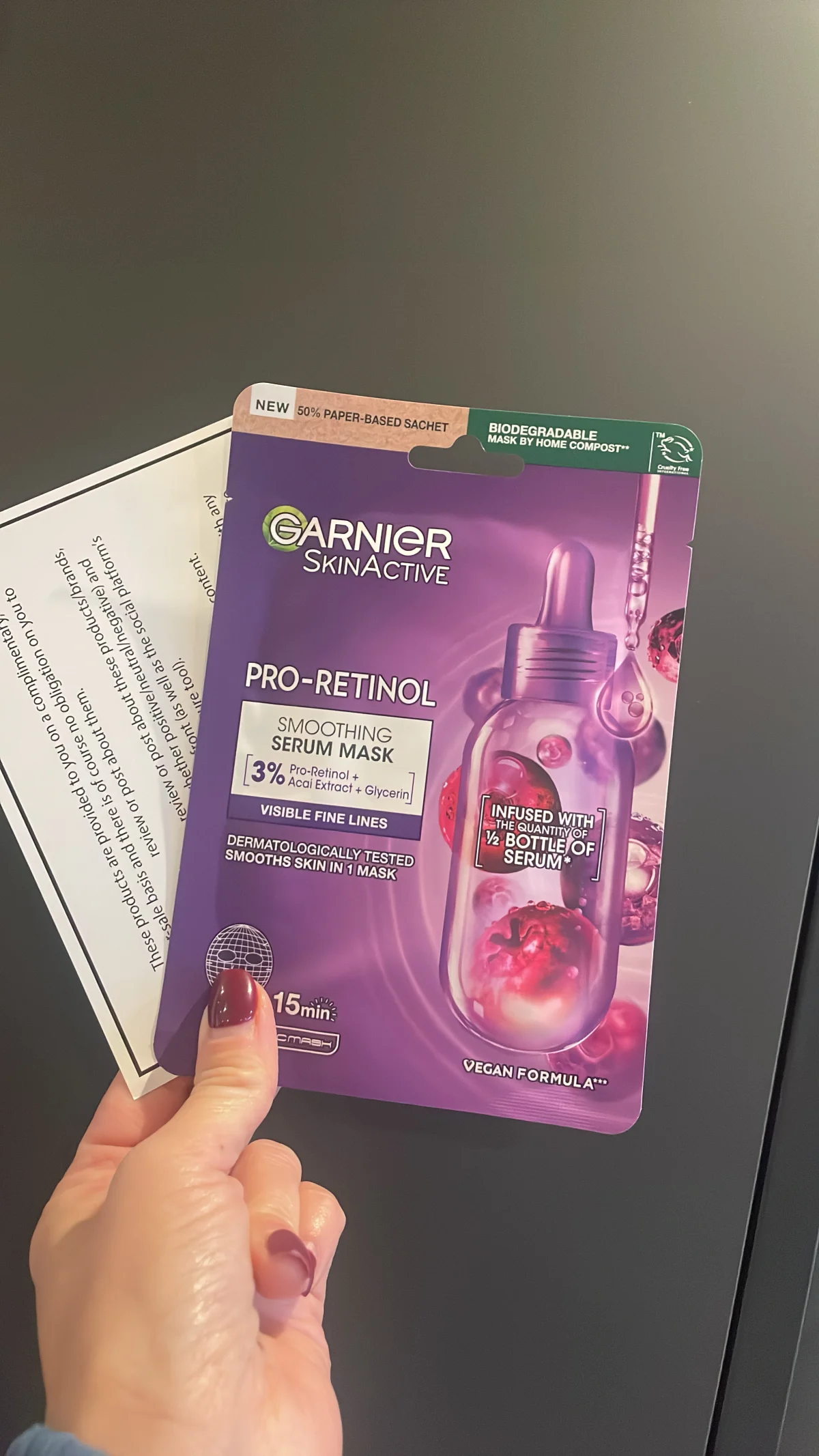 Pro Retinol Smoothing Serum Sheet Mask - review image