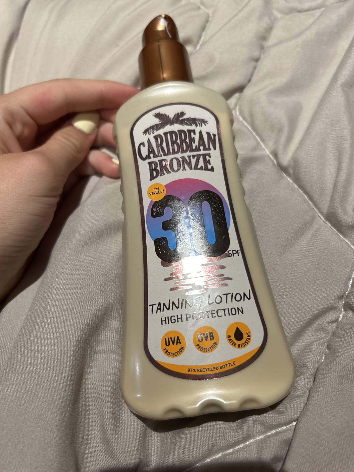 Caribbean Bronze tanning lotion zonnebrand-SPF 30 | 200 ml - review image