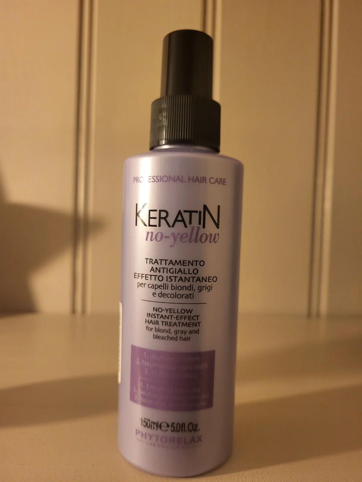 Keratin No-Yellow Instant Effect Haarbehandeling - review image