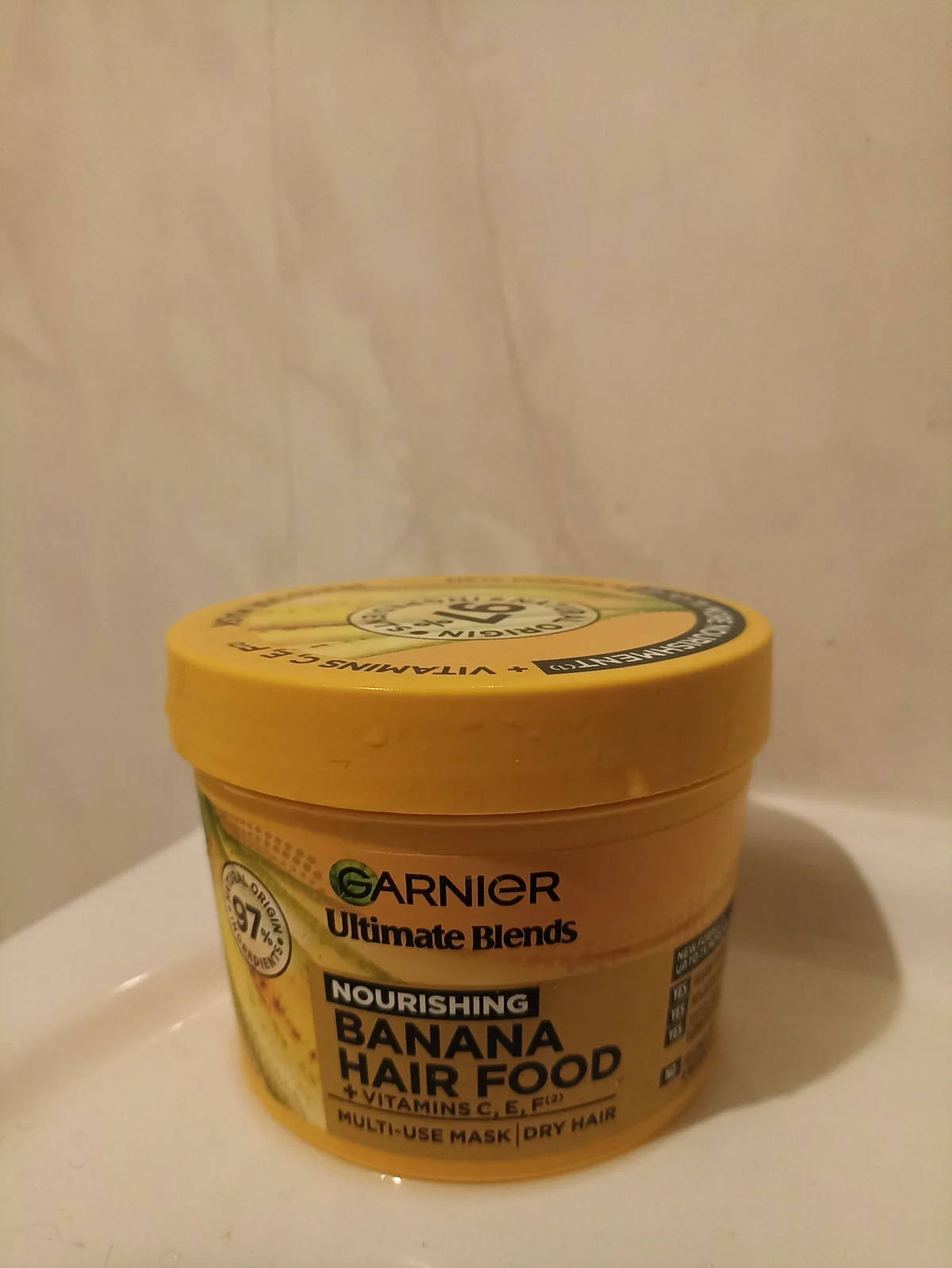 Garnier Fructis Hairfood Banana - Masker 390ML - review image