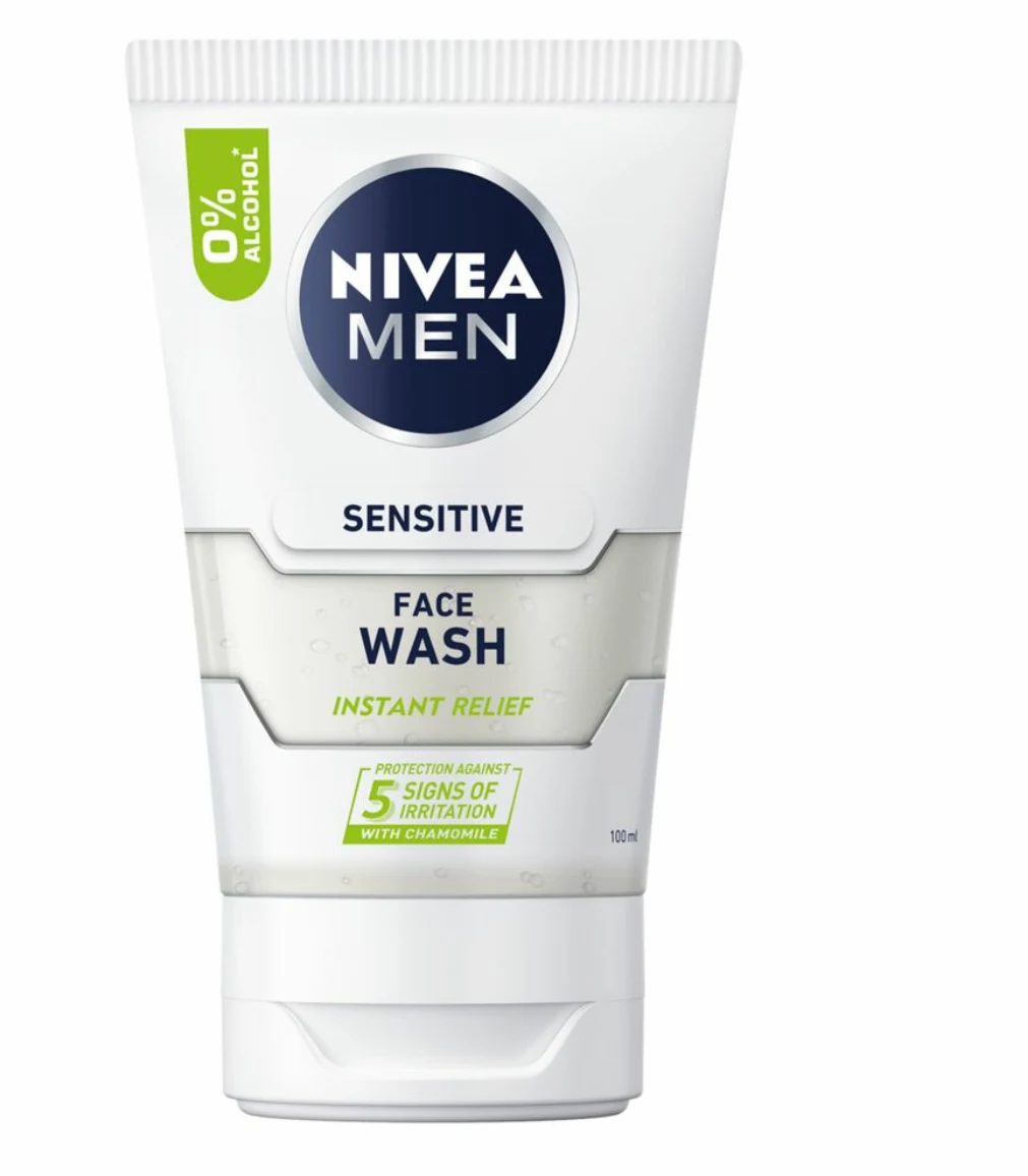 NIVEA MEN Sensitive Face Wash Reinigingsgel - 100 ml - review image