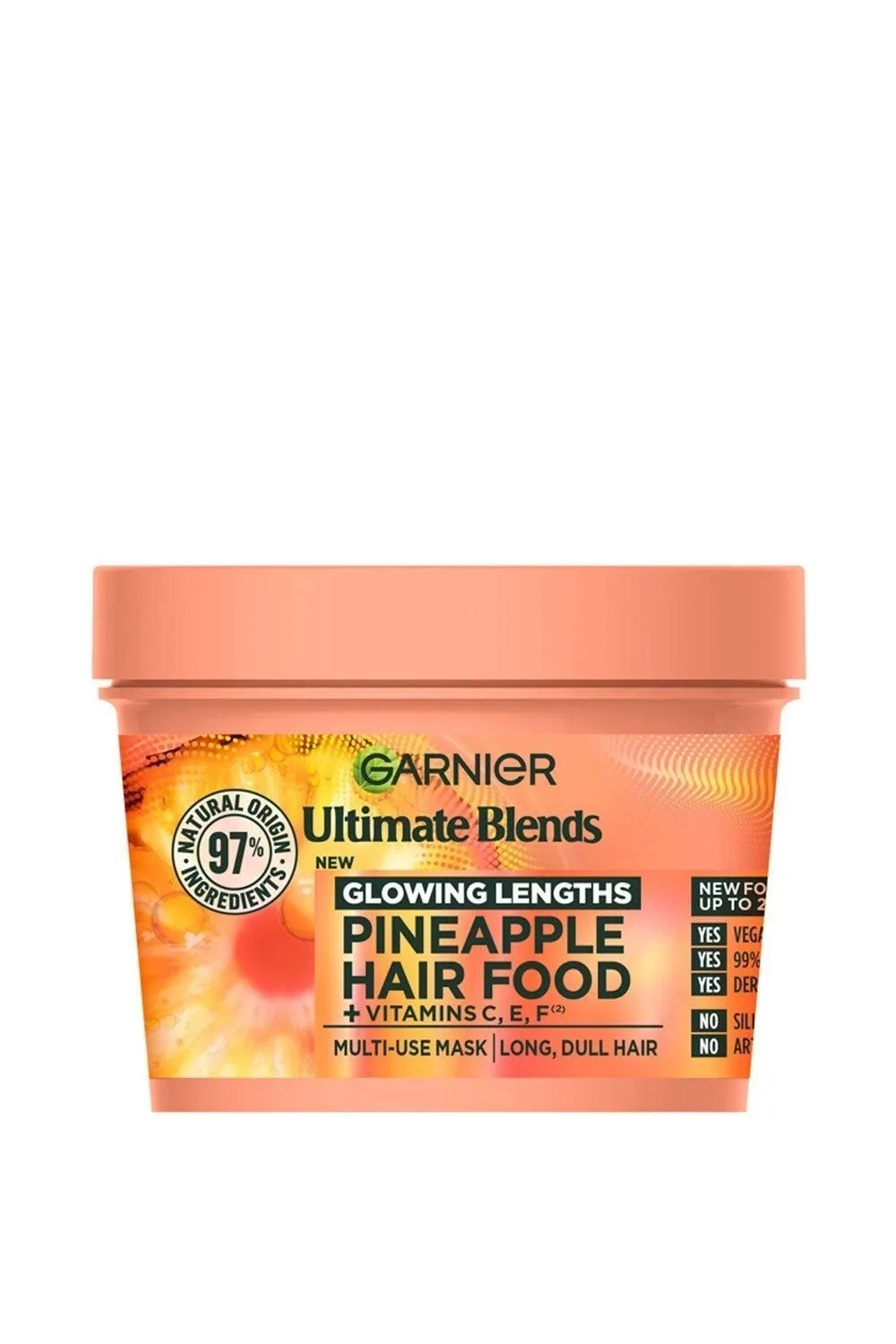 Fructis Pineapple Hair Food masker voor lang en dof haar 400ml - review image