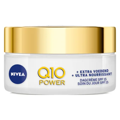 NIVEA Q10 Power Dagcrème Extra voedend – Anti-rimpel – SPF 15 – Bio arganolie – Droge huid – 50 ml - review image