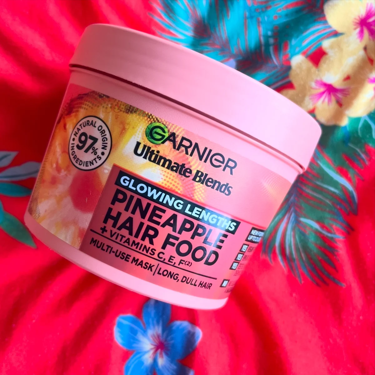 Fructis Pineapple Hair Food masker voor lang en dof haar 400ml - review image