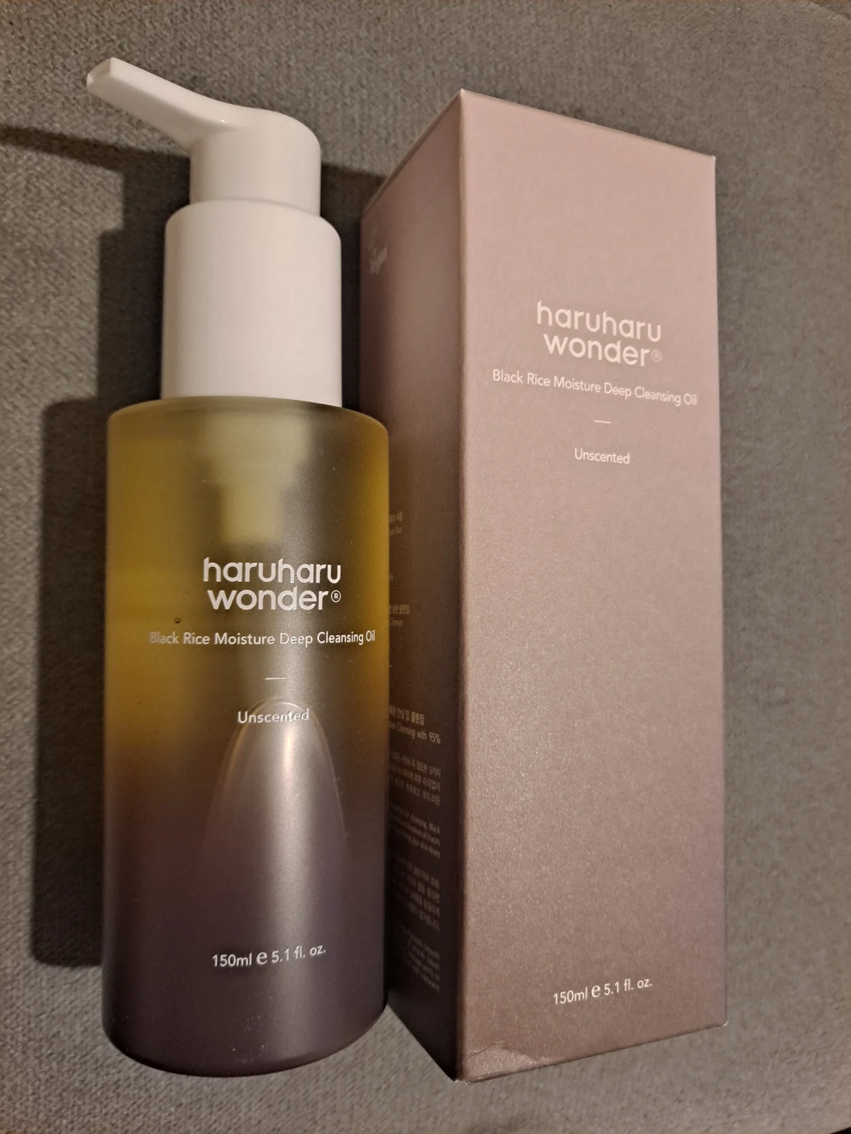 Haruharu WONDER Black Rice Moisture Deep Cleansing Oil Makeup Remover 150 ml - review image