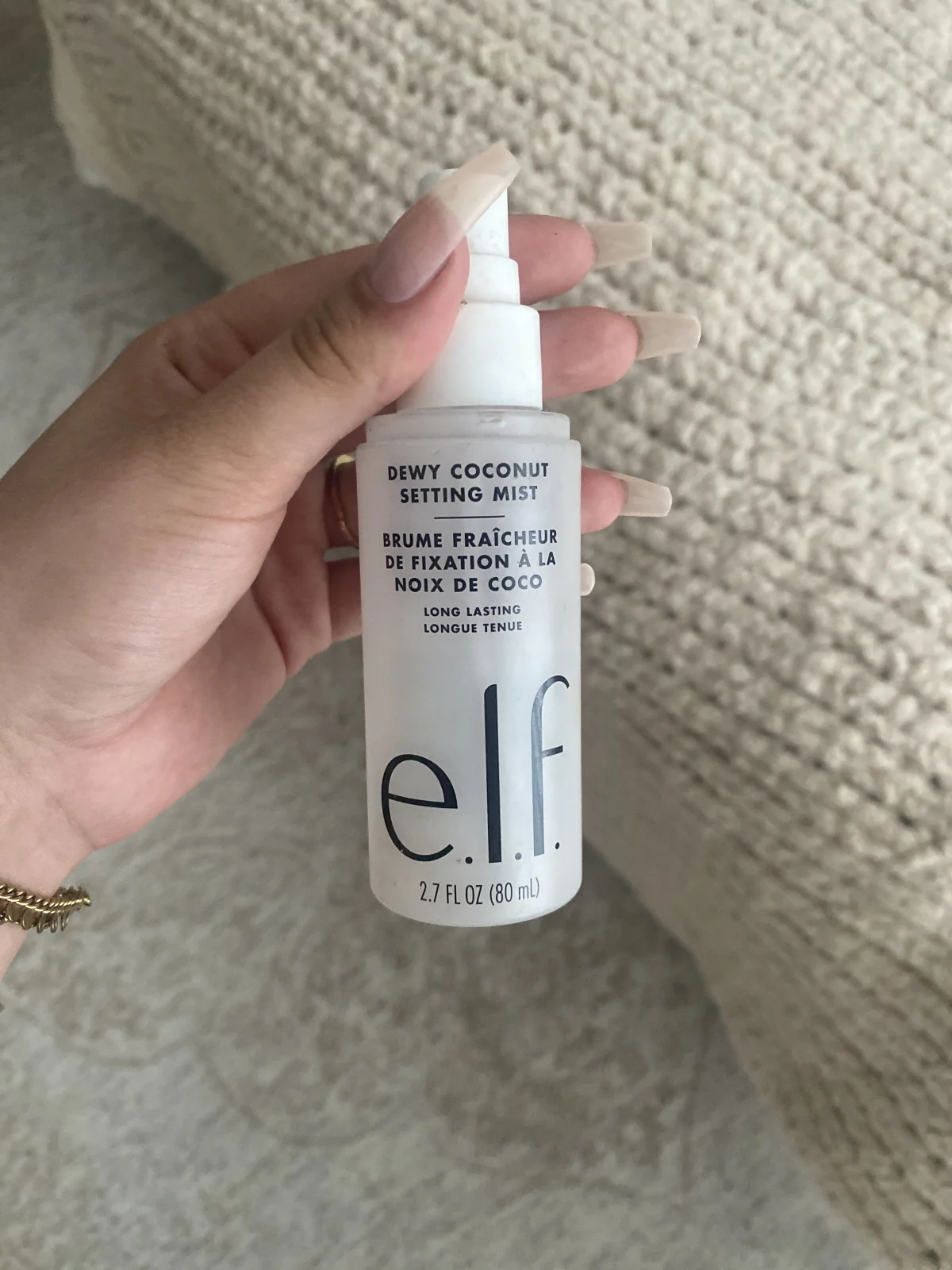 e.l.f. Cosmetics Dewy Coconut Setting Mist - review image