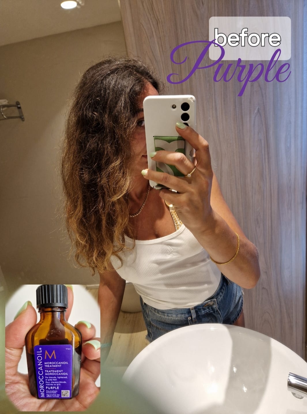 Moroccanoil Treatment Purple - before review image