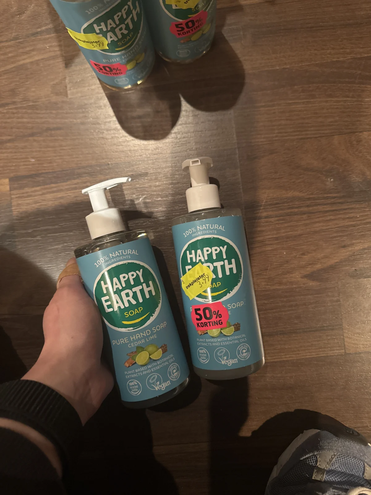 Happy Earth 100% Natuurlijke Handzeep Cedar Lime 300 ml - before review image