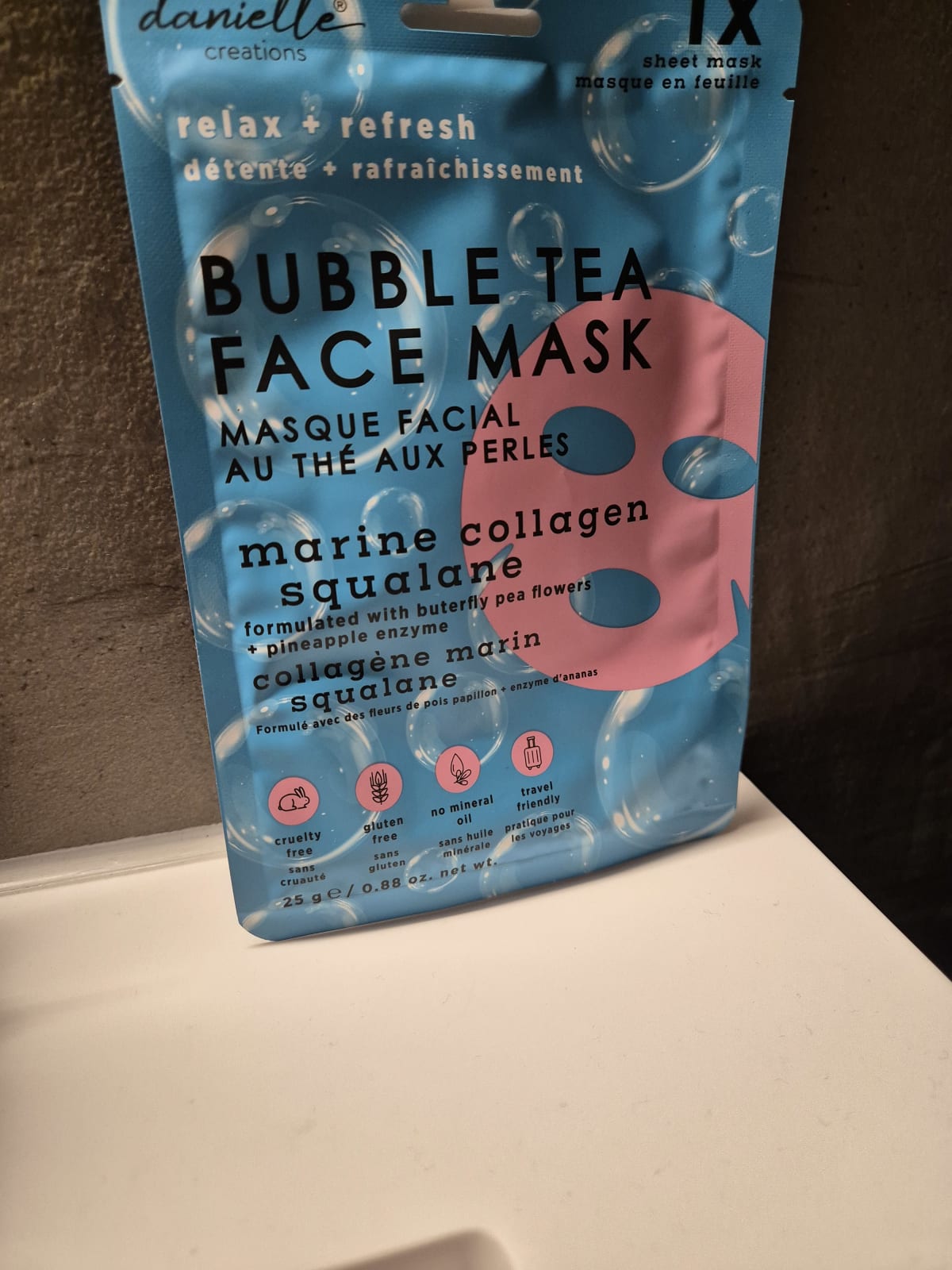 Blue Collagen Bubble Tea Mask - review image