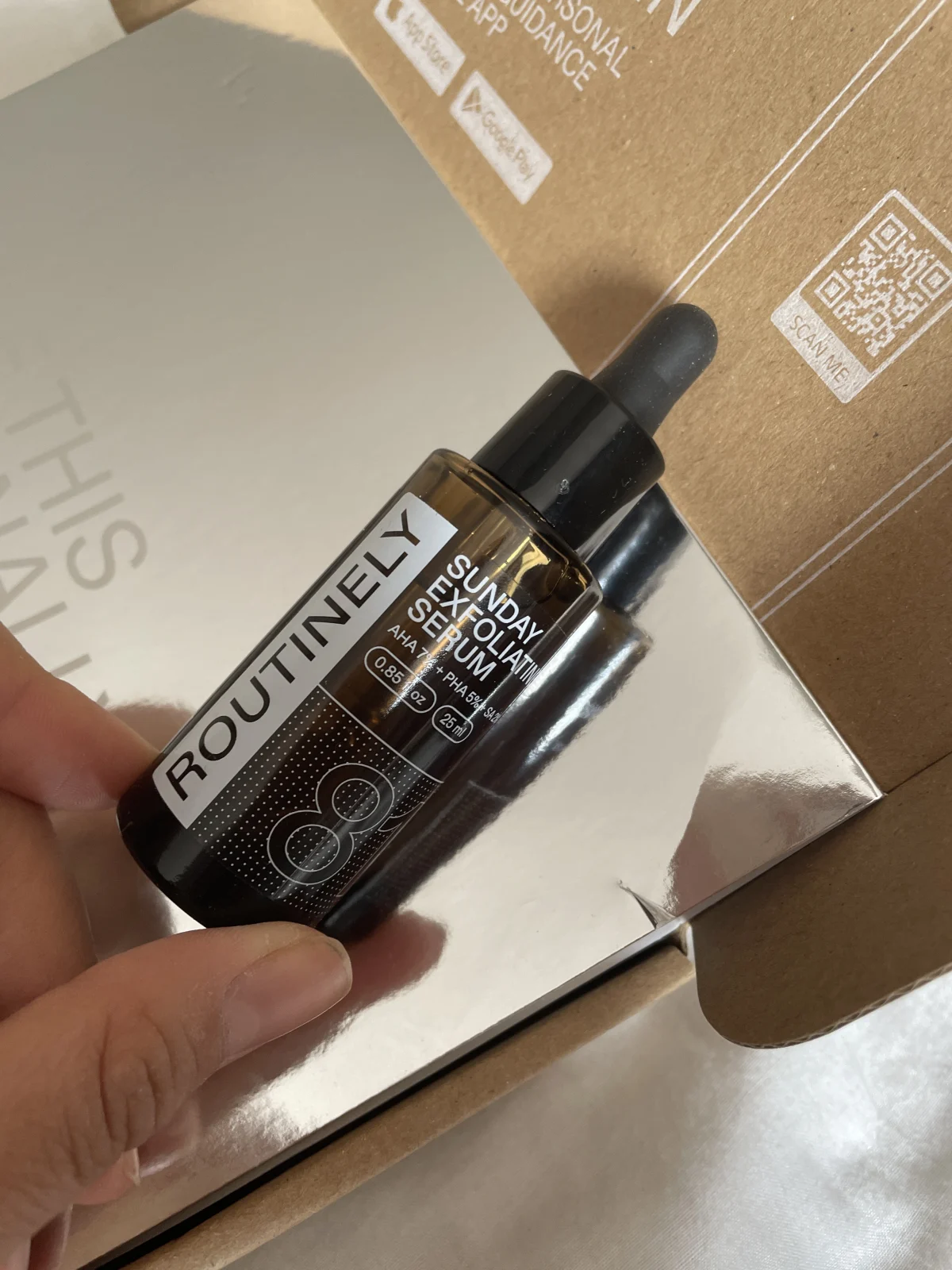 Sunday exfoliating serum - review image