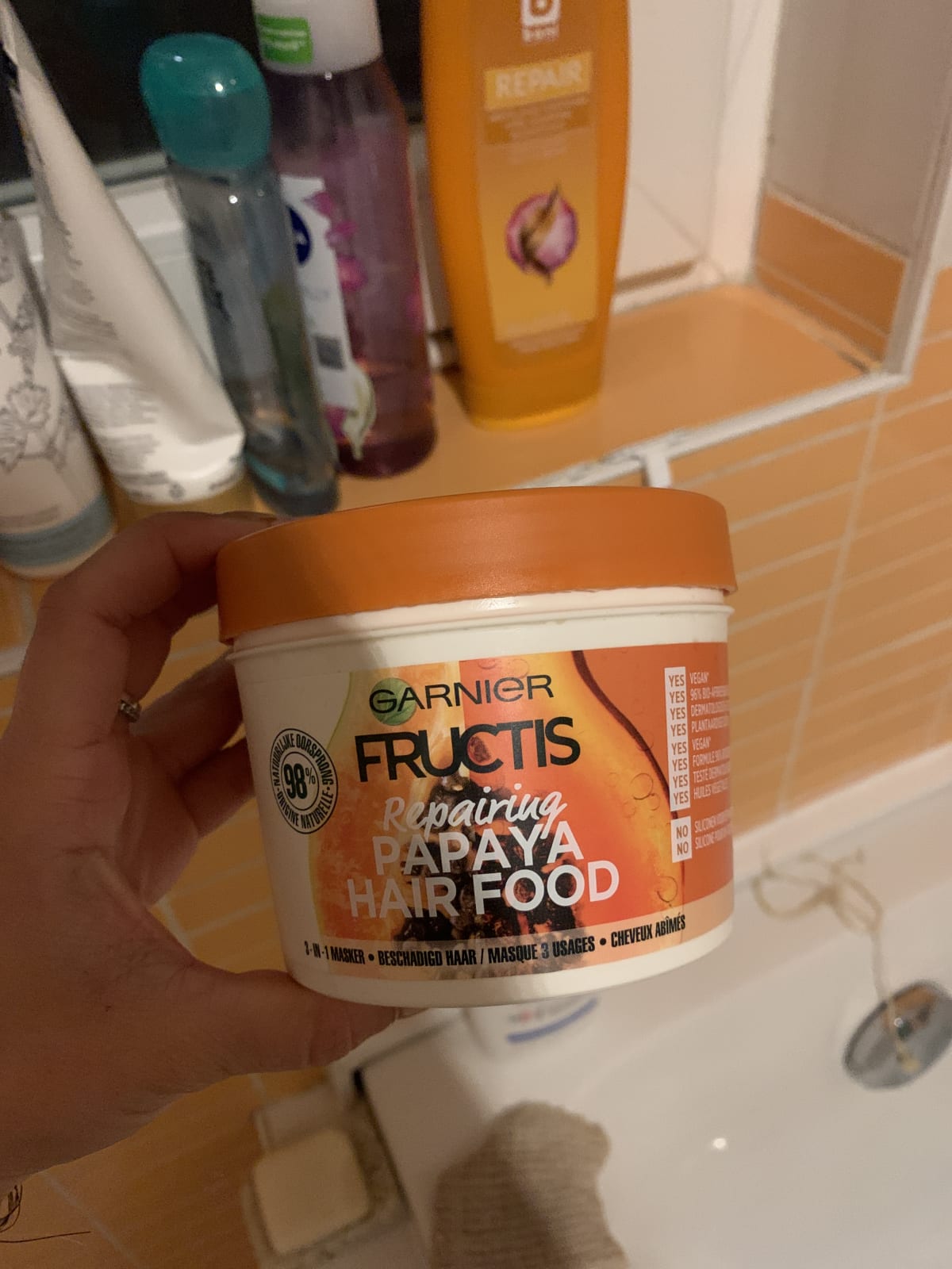 Garnier Fructis Hairfood Papaya- Masker 390ML - review image