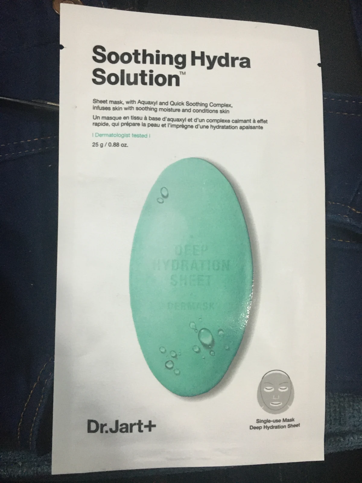 Dr. Jart Soothing Hydra Solution Deep Hydration Sheet Mask - review image