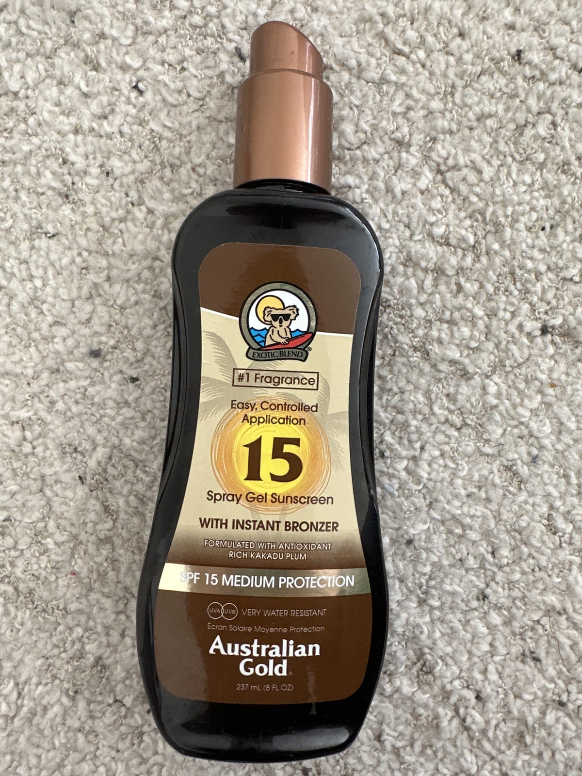 Australian Gold ® SPF 15 Zonnebrand Met Bronzer - Zonnebrandcreme - Zonnecreme - Gelaatsbruiner - Sunscreen - 237 ML - review image