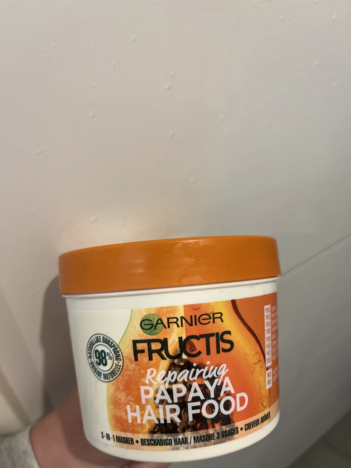 Garnier Fructis Hairfood Papaya- Masker 390ML - review image