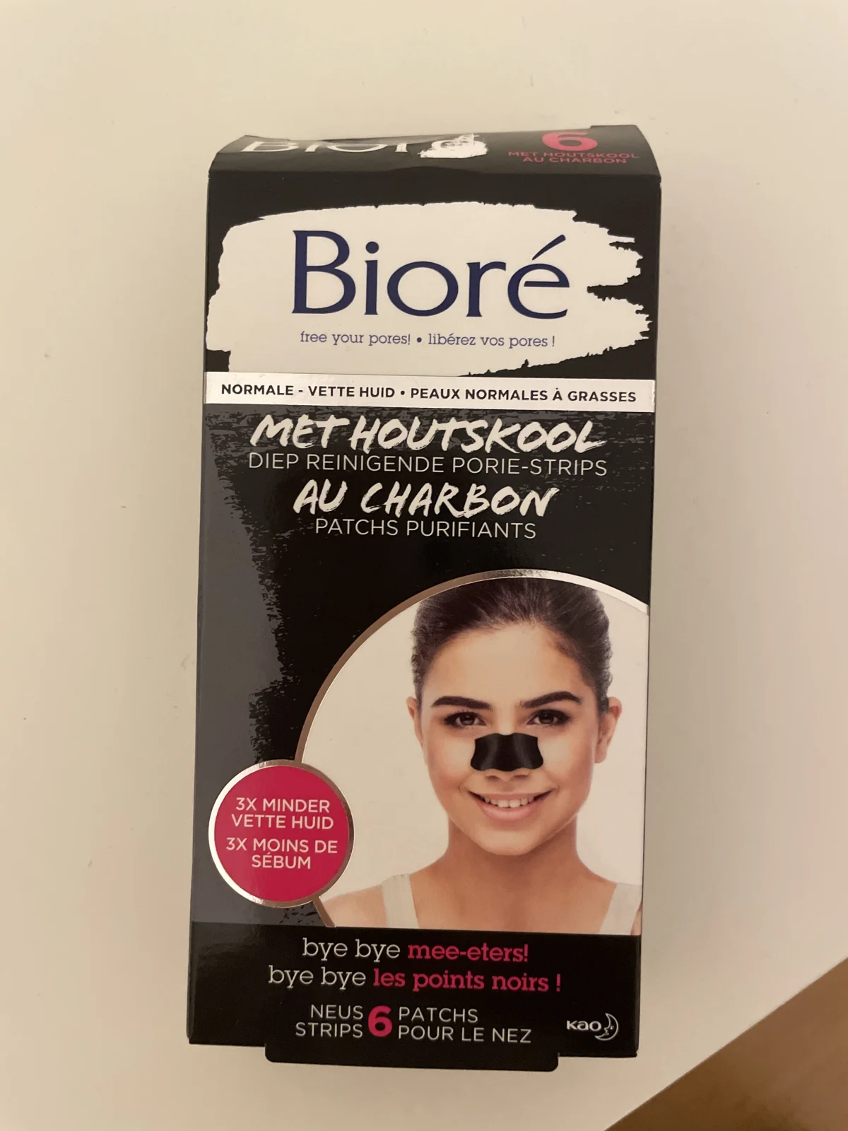 Biore Deep Cleansing Charcoal Pore Strips 6 Nose Strips - review image