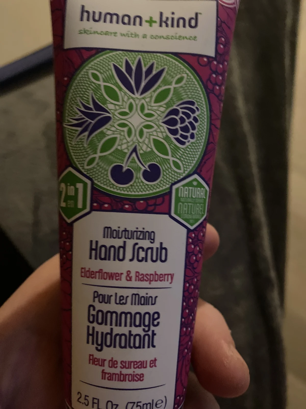 Human Kind Vegan Hand scrub Elderflower (75 ml) - review image