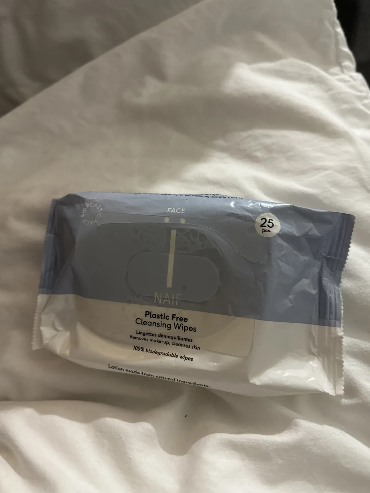 Plastic Free Cleansing Face Wipes 1 Pack - before review image