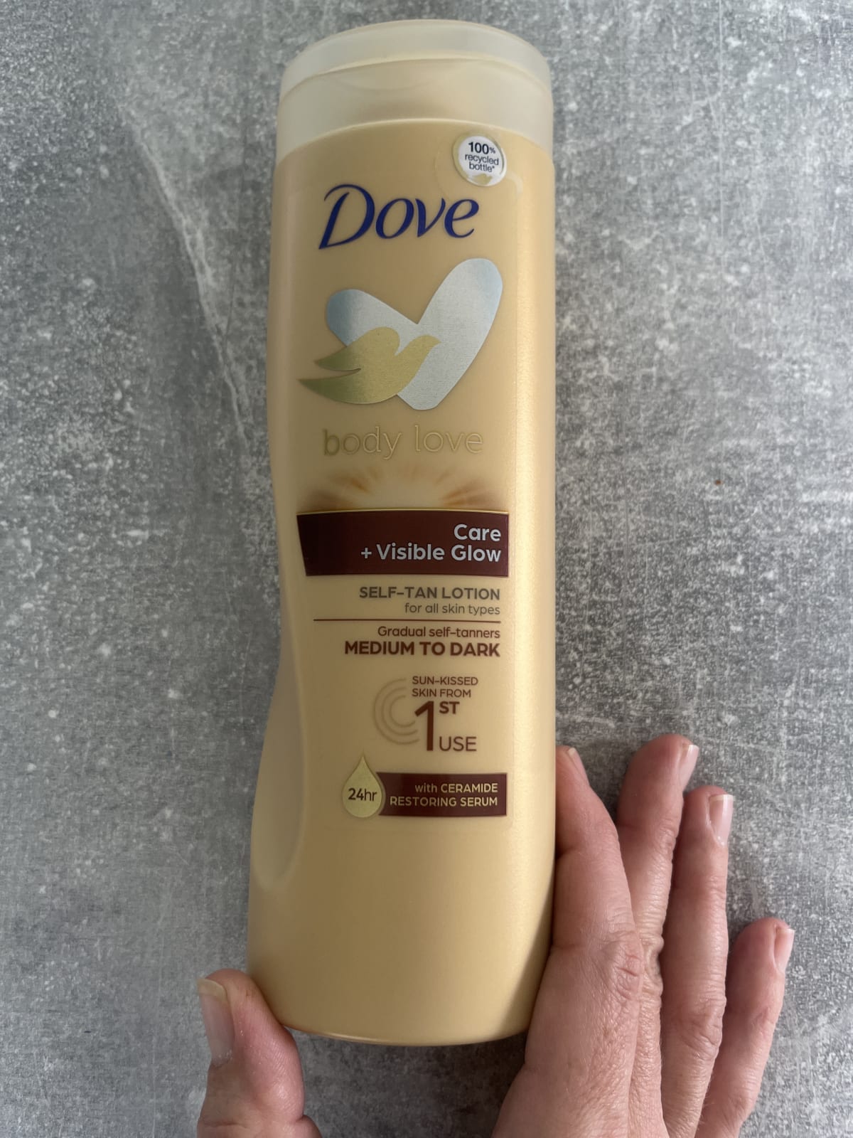 Dove Body Love Care + Visibe Glow Self-Tan Lotion 400 ml - Light to Medium (6 stuks) - review image