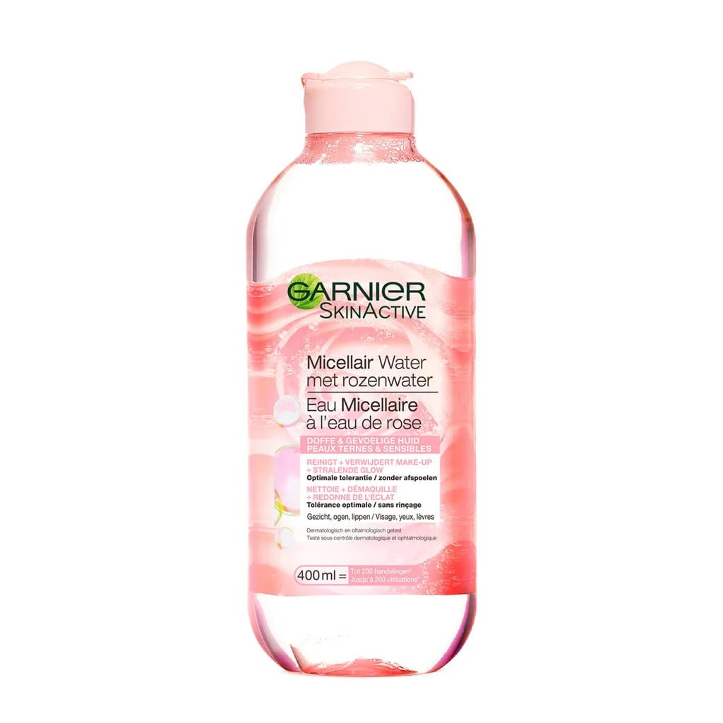 Garnier Skinactive Face Micellair Reinigingswater Met Rozenwater - 6 x 400ml - Voordeelverpakking - review image