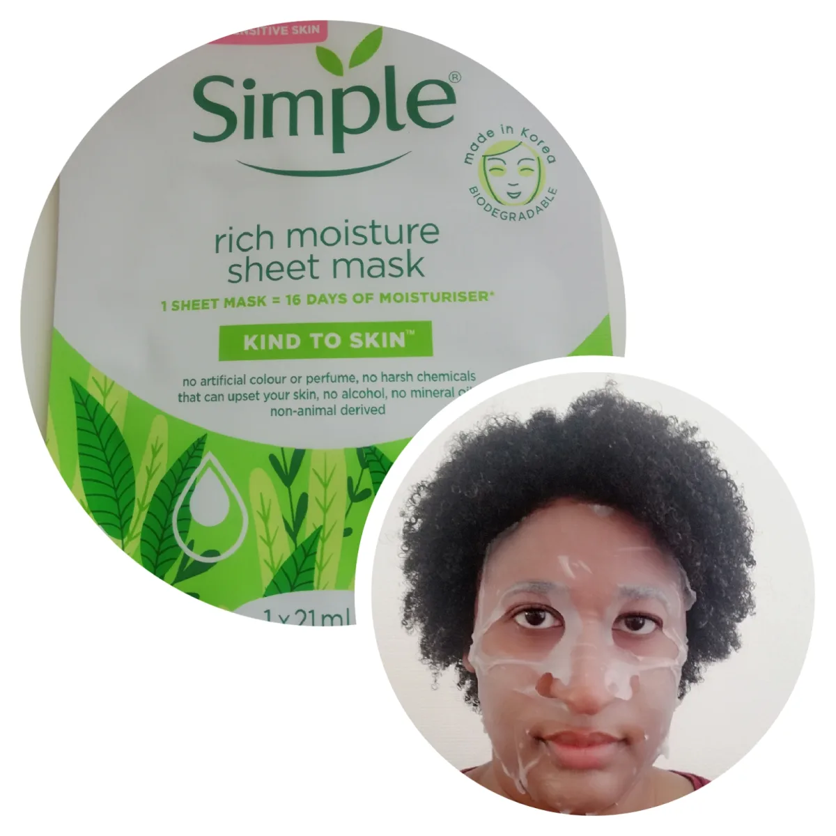 Simple Rich Moisture Sheet Masker - review image