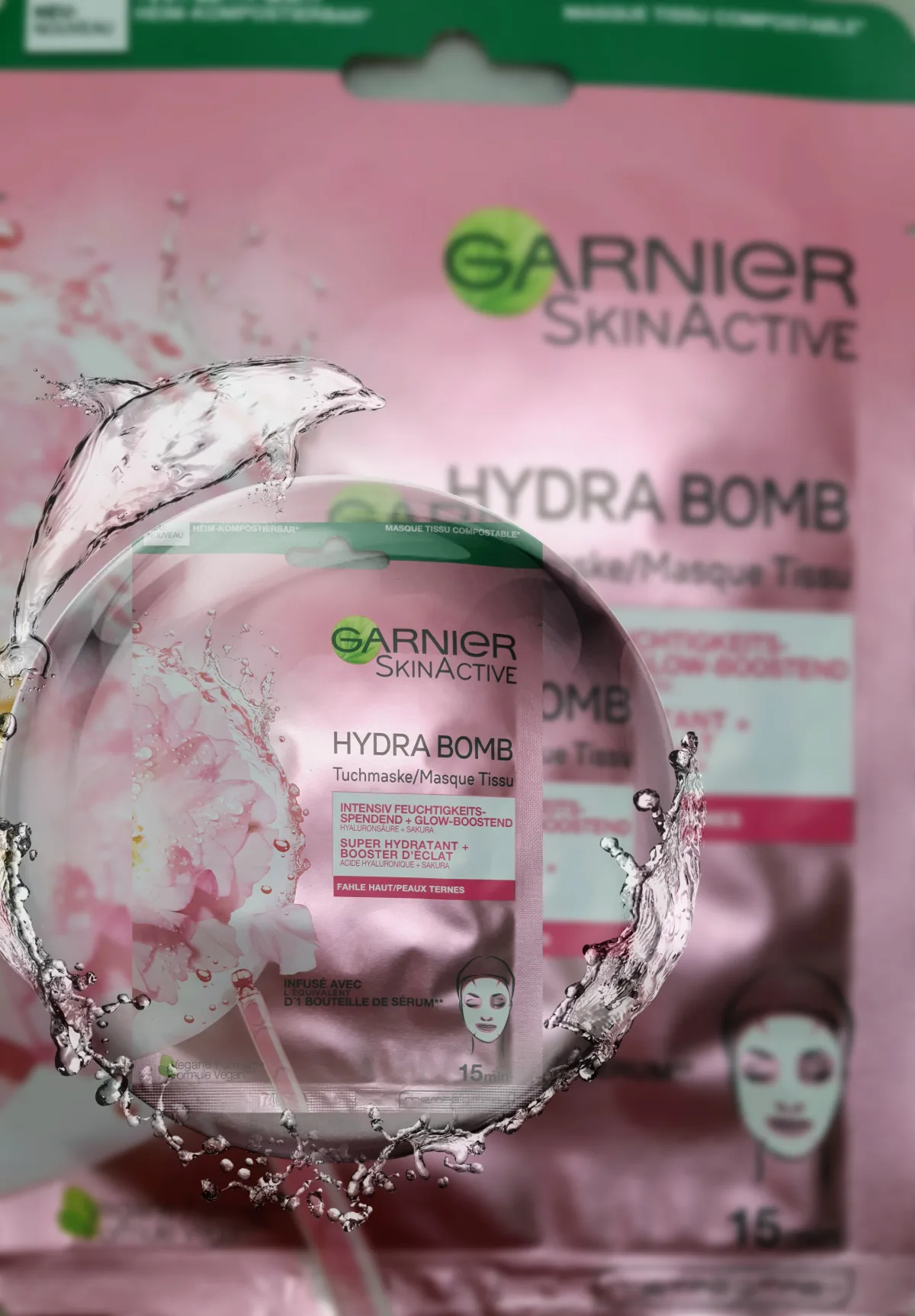 Garnier Face Hydra Bomb Sheet Mask met Granaatappel Masker - review image